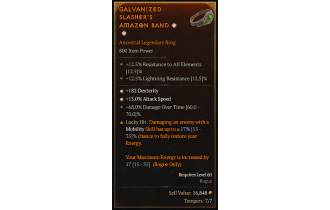 Legendary Ring[*15 ATKSPD | *182 DEX | 68 DMG_DoT]