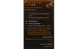 Legendary Ring[*15 ATKSPD | *182 DEX | 42 FR]