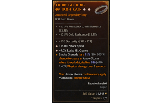 Legendary Ring[*15 ATKSPD | *9 LHC | 120 DEX]