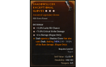 Legendary Gloves[Barrage | *4 Barrage | *12 LHC | *75 DMG_Crit]