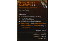 Legendary Gloves[*15 ATKSPD | *10.5 RCR | 424 Life]