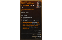 Legendary Chest Armor[*18 ResistAll | *352 Armor | *685 Life]