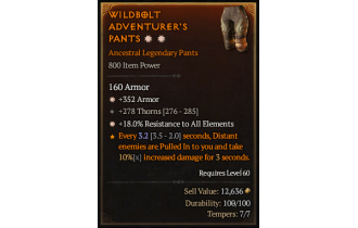 Legendary Pants[*18 ResistAll | *352 Armor]