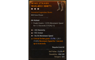 Legendary Boots[*34.5 MS | *352 Armor | *182 DEX]