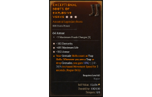 Legendary Boots[*352 Armor | *182 DEX | *685 Life]