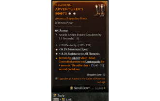 Legendary Boots[*34.5 MS | *18 ResistAll | 120 DEX]