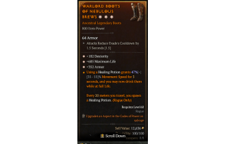 Legendary Boots[*352 Armor | *182 DEX | *685 Life]