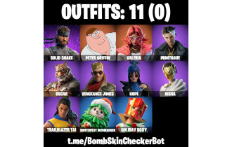 UNIQUE - Valeria, Peter Griffin [11 Skins, 12 Axes, 12 Emotes, 12 Gliders and MORE!]