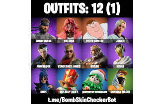 UNIQUE - Valeria, Peter Griffin [12 Skins, 16 Axes, 16 Emotes, 19 Gliders and MORE!]