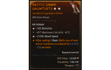 Legendary Gloves[*15 ATKSPD | *182 DEX | 437 Life]