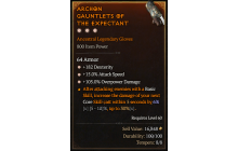 Legendary Gloves[*15 ATKSPD | *182 DEX]