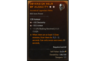 Legendary Helm[*352 Armor | *182 DEX]