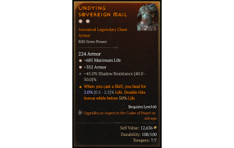 Legendary Chest Armor[*352 Armor | *685 Life]