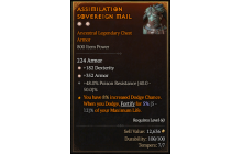 Legendary Chest Armor[*352 Armor | *182 DEX]