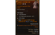 Legendary Chest Armor[*352 Armor | *182 DEX | 431 Life]