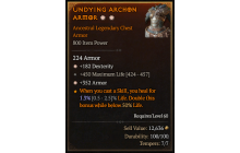 Legendary Chest Armor[*352 Armor | *182 DEX | 450 Life]