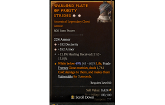 Legendary Chest Armor[*352 Armor | *182 DEX]