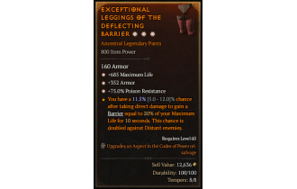 Legendary Pants[*352 Armor | *685 Life]