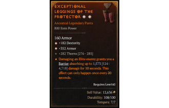 Legendary Pants[*352 Armor | *182 DEX]