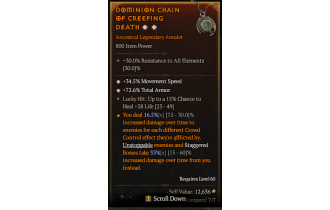 Legendary Amulet[*34.5 MS | *72.6 TA]