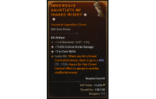 Legendary Gloves[*3 CoreSkills | *75 DMG_Crit]