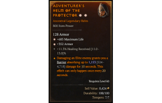 Legendary Helm[*352 Armor | *685 Life]