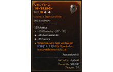 Legendary Helm[*352 Armor | *685 Life | 120 DEX]