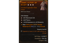 Legendary Chest Armor[*18 ResistAll | *685 Life]