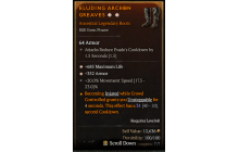 Legendary Boots[*352 Armor | *685 Life | 20 MS]