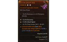 Legendary Amulet[*15 ATKSPD | *23.6% DEX | 45.9 TA]