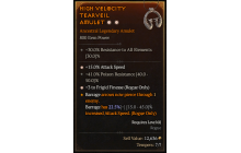 Legendary Amulet[Rogue | *3 FrigidFinesse | *15 ATKSPD]