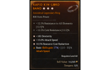 Legendary Ring[*15 ATKSPD | *182 DEX | *10.5 RCR]