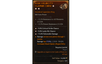 Legendary Ring[*9 Crit | *75 DMG_Vulnerable | *9 LHC]