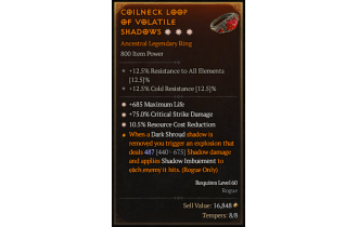 Legendary Ring[*685 Life | *75 DMG_Crit | *10.5 RCR]