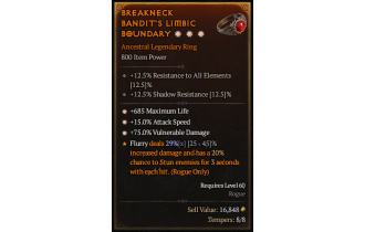 Legendary Ring[*15 ATKSPD | *685 Life | *75 DMG_Vulnerable]