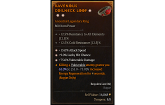 Legendary Ring[*15 ATKSPD | *75 DMG_Vulnerable | *9 LHC]