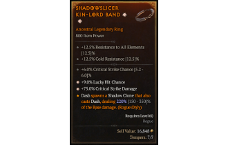 Legendary Ring[*75 DMG_Crit | *9 LHC | 6 Crit]