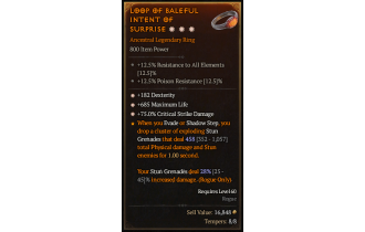 Legendary Ring[*182 DEX | *685 Life | *75 DMG_Crit]