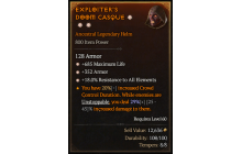 Legendary Helm[*18 ResistAll | *352 Armor | *685 Life]