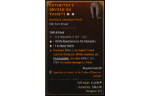 Legendary Pants[*3 BasicSkills | *18 ResistAll | 112 DEX]