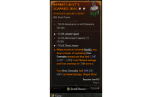 Legendary Amulet[*15 ATKSPD | *72.6 TA | 22 MS]