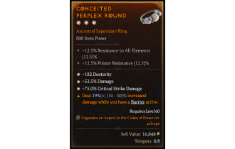 Legendary Ring[*182 DEX | *75 DMG_Crit | *52.5 DMG]