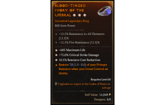 Legendary Ring[*685 Life | *75 DMG_Crit | *10.5 RCR]