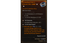 Legendary Ring[*15 ATKSPD | *182 DEX | 424 Life]