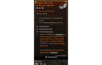 Legendary Ring[*15 ATKSPD | *182 DEX | *685 Life]