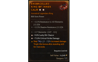 Legendary Ring[*75 DMG_Crit | *9 LHC | 117 DEX]