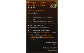 Legendary Ring[*9 Crit | *685 Life | *75 DMG_Crit]