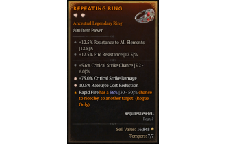 Legendary Ring[*75 DMG_Crit | *10.5 RCR | 5.6 Crit]