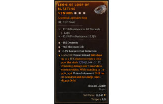 Legendary Ring[*182 DEX | *685 Life | *10.5 RCR]