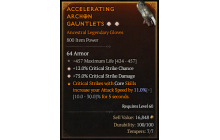 Legendary Gloves[*12 Crit | *75 DMG_Crit | 457 Life]